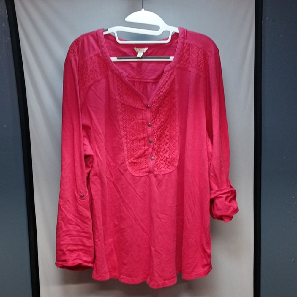 Red long sleeve shirt